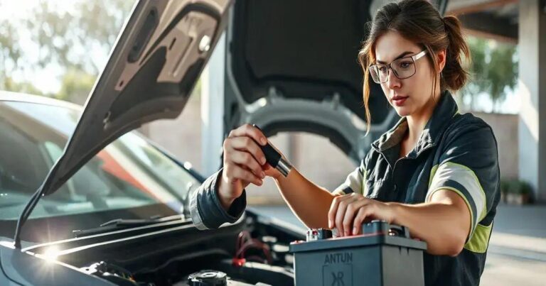 como tirar a bateria de um carro