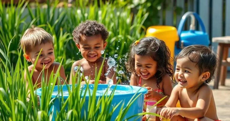 brincadeiras com água para educação infantil