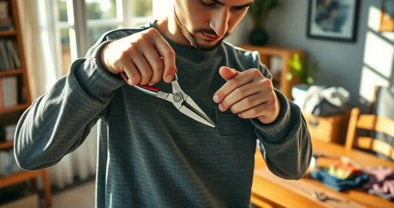 como tirar alarme de segurança da roupa