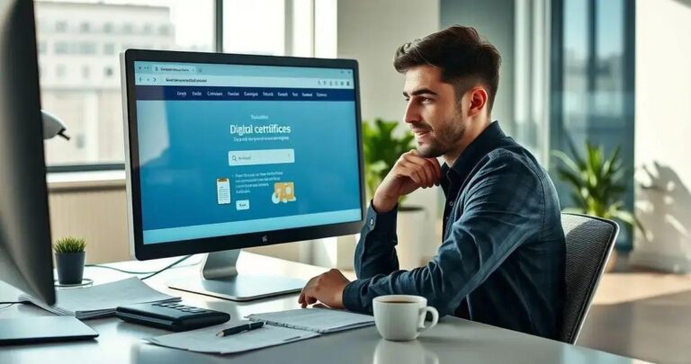 como tirar um certificado digital