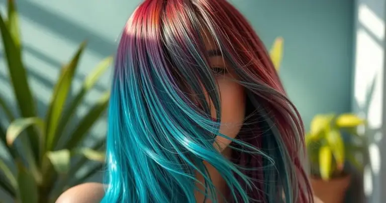 cabelo colorido